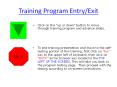 Training Program Entry/Exit PowerPoint PPT Presentation