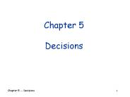 Chapter 5 Decisions