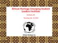 african heritage PowerPoint PPT Presentation