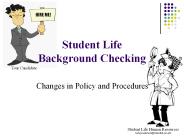 Student Life Background Checking