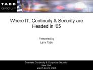 Where IT, Continuity