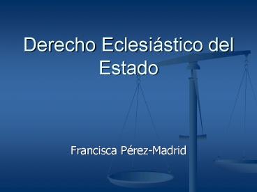 Derecho Eclesi
