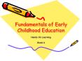Fundamentals of Early Childhood Education PowerPoint PPT Presentation