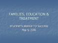 FAMILIES, EDUCATION PowerPoint PPT Presentation