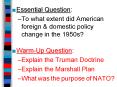 Essential Question: PowerPoint PPT Presentation