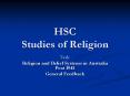 HSC Studies of Religion PowerPoint PPT Presentation