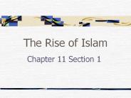 The Rise of Islam
