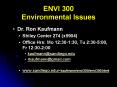 ENVI 300 Environmental Issues PowerPoint PPT Presentation