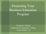 Promoting Your Business Education Program