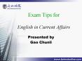 Exam Tips for English in Current Affairs PowerPoint PPT Presentation