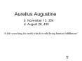 Aurelius Augustine PowerPoint PPT Presentation