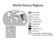 World History Regions PowerPoint PPT Presentation