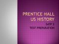 Prentice Hall US History PowerPoint PPT Presentation