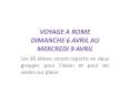VOYAGE A ROME DIMANCHE 6 AVRIL AU MERCREDI 9 AVRIL PowerPoint PPT Presentation