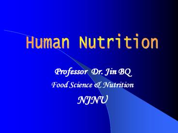 Professor Dr. Jin BQ