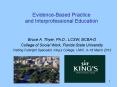 Evidence-Based Practice and Interprofessional Education PowerPoint PPT Presentation
