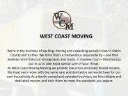 West Coast Moving - professional movers