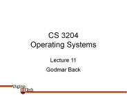 CS 3204 Operating Systems