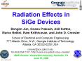 Radiation Effects in    SiGe Devices PowerPoint PPT Presentation