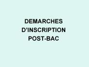 DEMARCHES