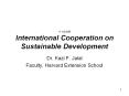 11/24/09 International Cooperation on Sustainable Development PowerPoint PPT Presentation