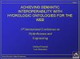 ACHIEVING SEMANTIC INTEROPERABILITY WITH HYDROLOGIC ONTOLOGIES FOR THE WEB PowerPoint PPT Presentation