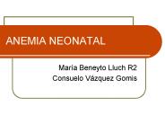 ANEMIA NEONATAL