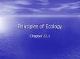Principles of Ecology PowerPoint PPT Presentation