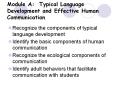 Module A: Typical Language Development and Effective Human Communication PowerPoint PPT Presentation