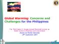 Global Warming: Concerns and Challenges for the Philippines PowerPoint PPT Presentation