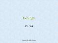 Ecology PowerPoint PPT Presentation