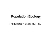 Population Ecology