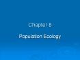 Population%20Ecology PowerPoint PPT Presentation