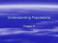 Understanding Populations PowerPoint PPT Presentation