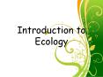 Introduction to Ecology PowerPoint PPT Presentation