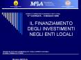 IL FINANZIAMENTO DEGLI INVESTIMENTI NEGLI ENTI LOCALI PowerPoint PPT Presentation