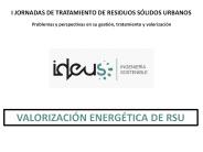 I JORNADAS DE TRATAMIENTO DE RESIDUOS S