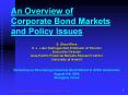An Overview of Corporate Bond Markets and Policy Issues PowerPoint PPT Presentation