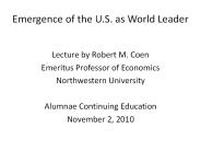 Emergence of the U.S. as World Leader