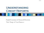 Understanding Credit Reports