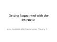 Getting Acquainted with the Instructor PowerPoint PPT Presentation