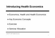 Introducing Health Economics
