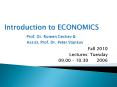 Introduction to ECONOMICS      Prof. Dr. Rumen Gechev PowerPoint PPT Presentation