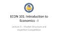 ECON 101: Introduction to Economics - I PowerPoint PPT Presentation