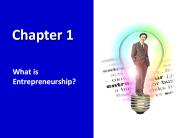 What is Entrepreneurship?