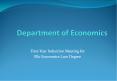 Department of Economics PowerPoint PPT Presentation