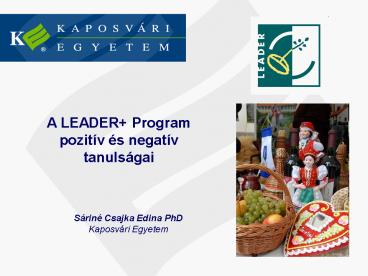 A LEADER  Program pozit