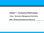 Master 1 : Commerce 