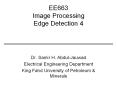 EE663 Image Processing Edge Detection 4 PowerPoint PPT Presentation