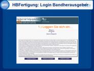 HBFertigung: Login Bandherausgeber